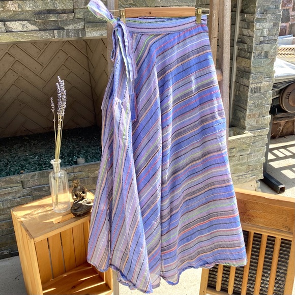 fire monkey Dresses & Skirts - 🆕🆕🆕✨BOHO STRIPED WRAP SKIRT SARONG FROM INDIA